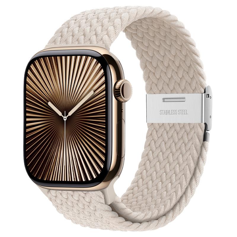 Strap For Apple Watch Band 46mm 45mm 44mm 49mm 40mm 41mm 42mm Braided Loop Correa Bracelet iWatch Series 10 8 9 7 5 Se 6 4 Ultra