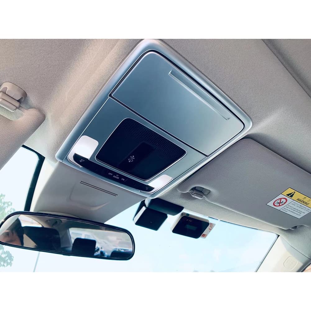 RUIQ Honda New Interior Front Room Lamp Panel Cover Designed Exclusively for the Honda ZRV ZR-V Garnish, (Satin Silver)