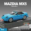 1:32 MAZDA MX-5 Alloy Diecast Racing Car Model Simulation Sound Light Children's Educational Toys Birthday Present For Boys