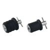 2pcs Stainless Steel 304&Rubber T-Handle Twist Type Drain Plug for 1" 25MM / 1-1/4" 32MM Drain Hole On Marine Boat Yacht Transom