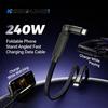 240W Fast Charging Foldable Mobile Phone Holder Data Cable Multi-Angle Adjustment Non-Stop Charging Phone Holder