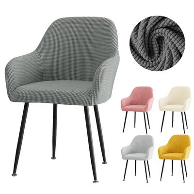 Jacquard Anti -Dirty Arm Chair Cover Elastic Spandex Dining Chair Covers Home Decor Washable High Armrest Office Seat Slipcovers