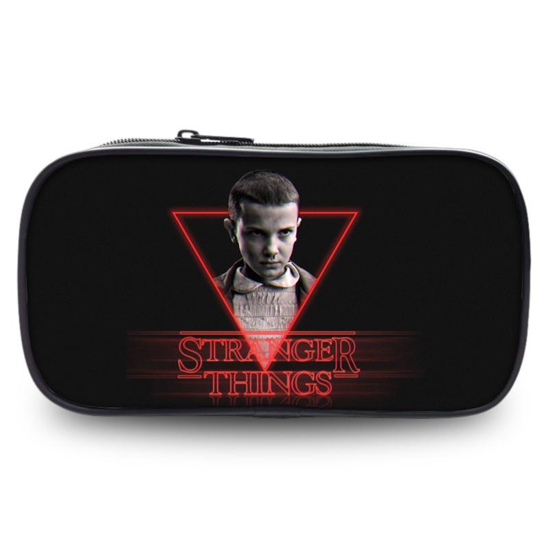 Stranger Things Pencil Case With Nylon Material For Students And Kids
