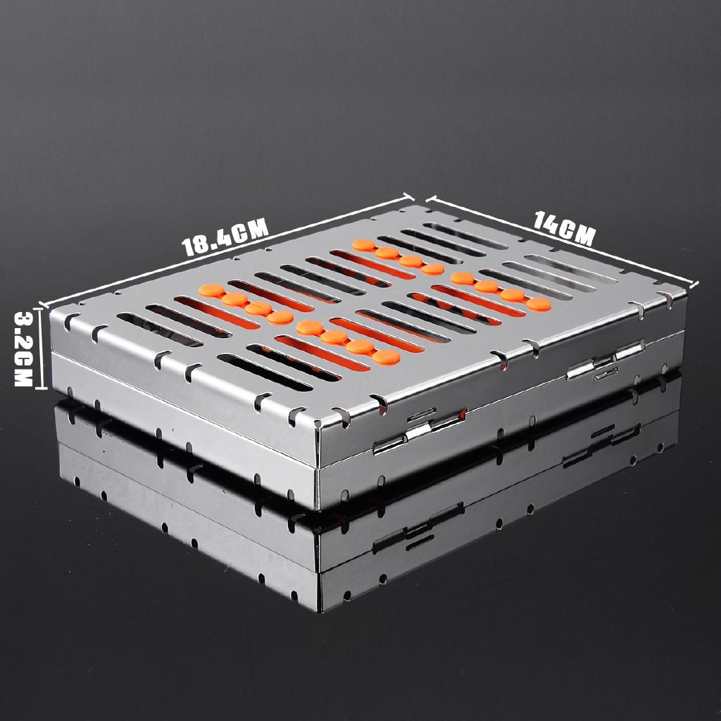 Dental Sterilization Autoclave Cassette Tray Box Rack Rubber Linker Instrument Clinic Disinfection Holder for Surgical