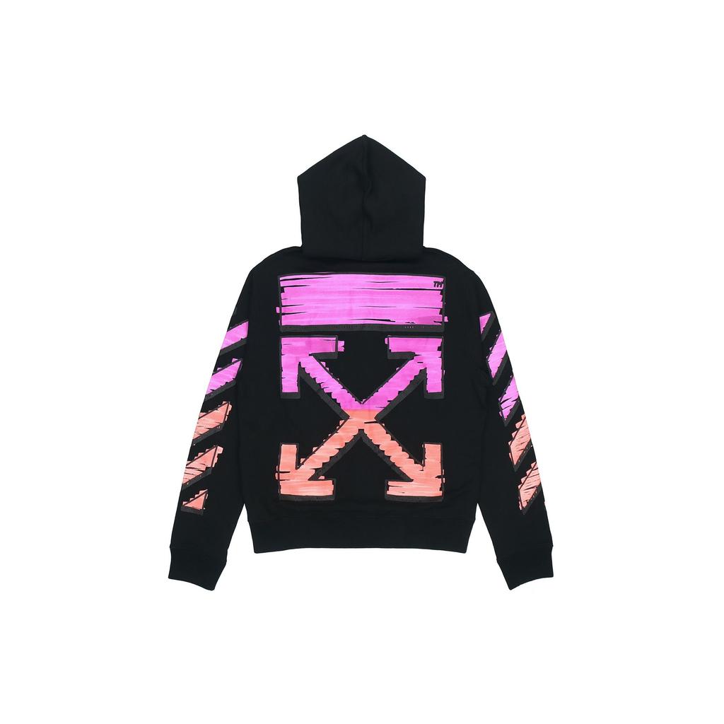 OFF WHITE Marker Zip Hoodie OMBE001R21FLE0021032