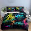 Tropical Leaf Art Home Decor Multiple Sizes Kid'S And Adults' Bedroom Exquisite 3Pc Bedding Set, Gift