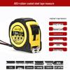 High-Precision Self-Locking 10m Measuring Tape, Drop-Resistant Woodworking Tool with Rubber Grip and 5m Stainless Steel Case