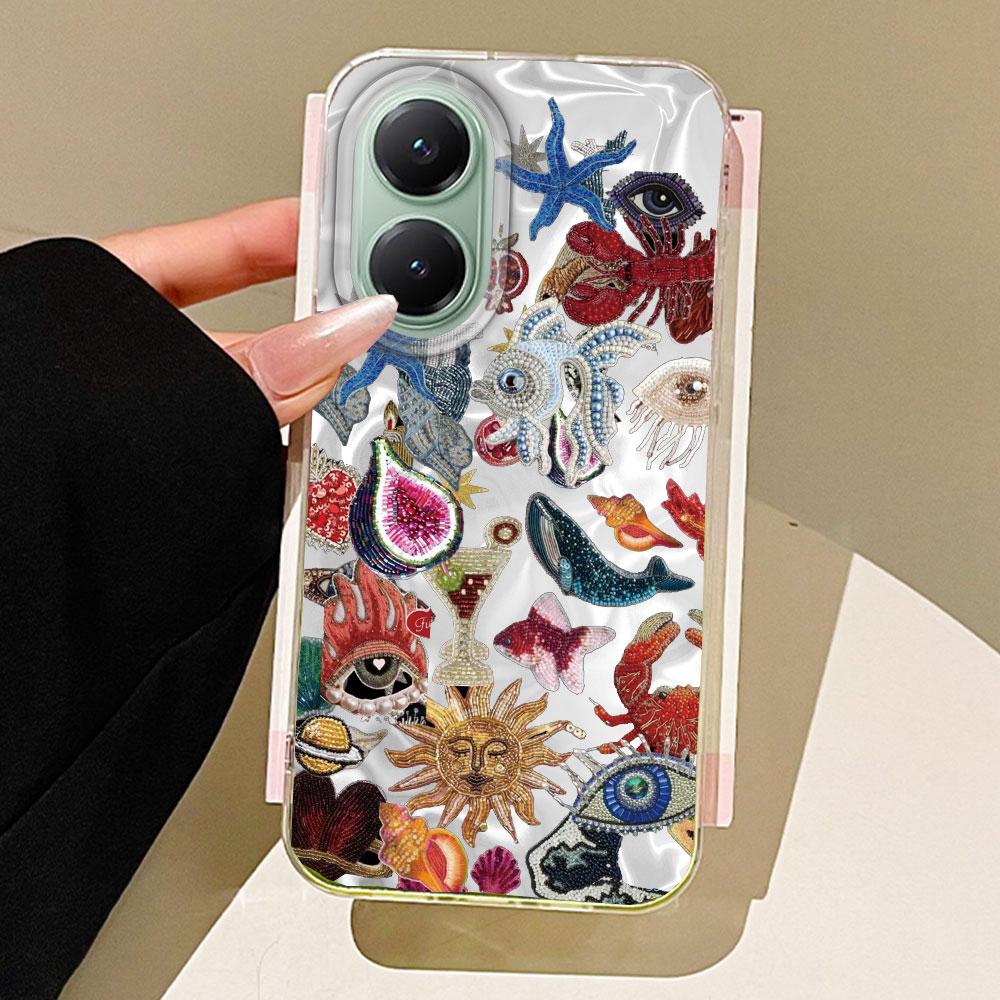 Planet Fruit Sun Eye Water Texture Women Girls Phone Case for Xiaomi Poco X5 X7 M6 Pro X6 X3 Pro NFC C75 C71 C65 C61 M5S Cover