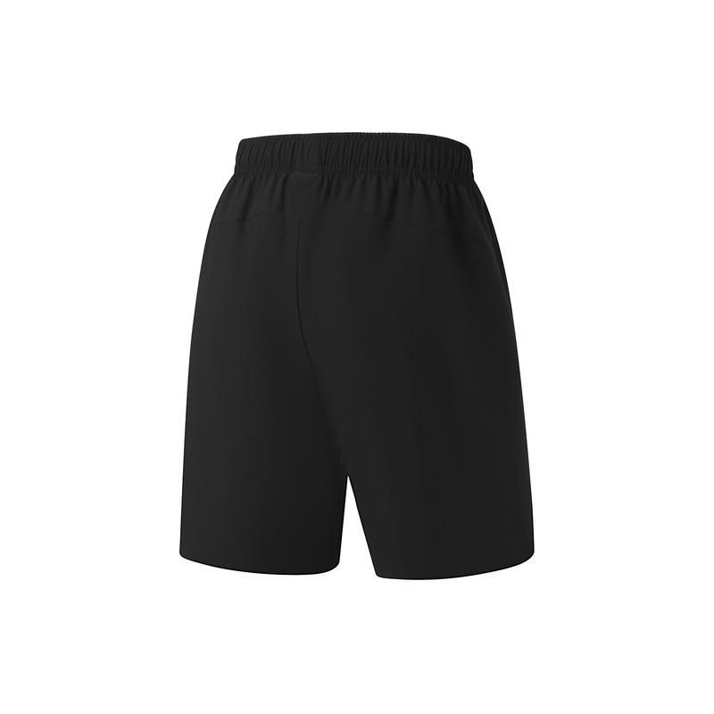Li-Ning Plain Mid-Waist Loose Straight-Leg Sports Shorts Men shorts Black AKSU785-1