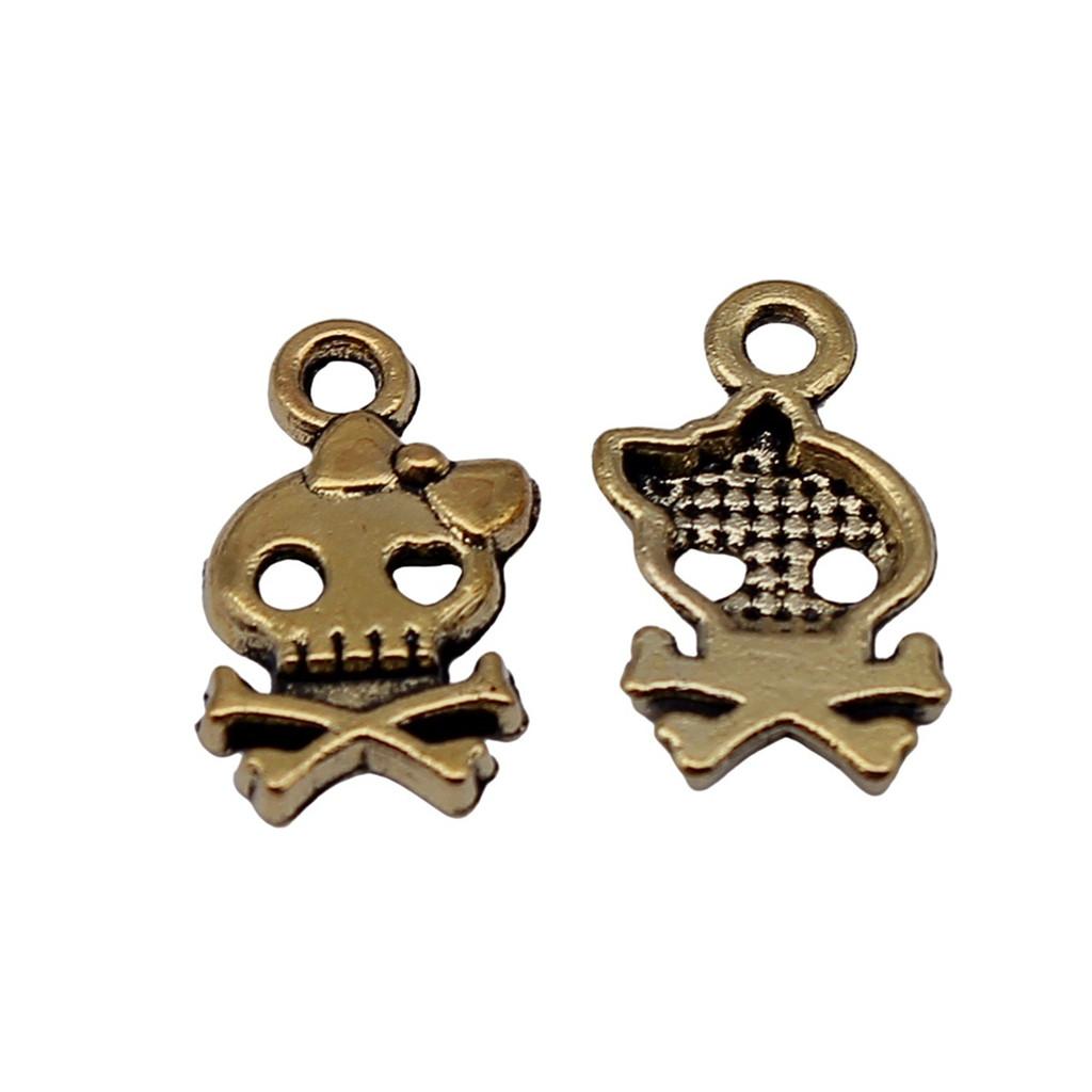 Halloween Pranks Charms Multi Color Alloy Pendants For Halloween Gothic Jewelry Accessories