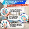 6Pcs Finger Strengthener with 3 resistance levels - Elastic Silicone Finger Exerciser with Shape-Retention and Ergonomic Design - Tear-Resistant Hand
