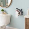 3D Printed Toilet Holder Bathroom Tissue Dispenser Wall Mounted Theme Home Decor for Restroom Kitchen Storage