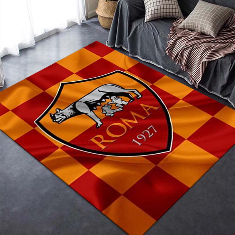 Nuovo Tappeto A.S. Roma 2025 per Soggiorno Camera da Letto Casa Decorazione Divano, Tappetino Antiscivolo per Giochi Bambini01
