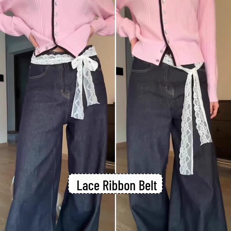 Czarny Paskowany Jedwabny Szal Pasek: Dodatek - Pasek do noszenia w talii i wstążka na szyję do podwójnego użytku