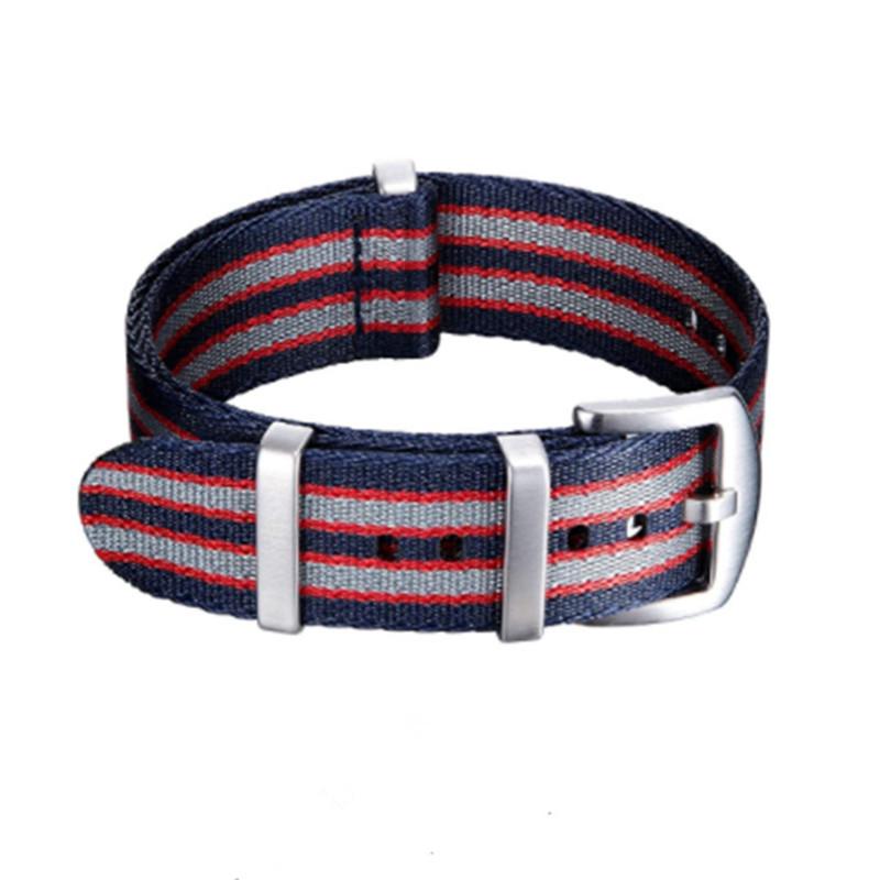 High-End NATO One-Piece Nylon Watch Strap - Canvas Woven, Sizes 18/20/22/24.