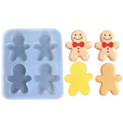 Urlaubskuchen Silikonform Weihnachten Schokoladenformen Lebkuchenmann Form Backzubehör Perfekt für DIY Backen