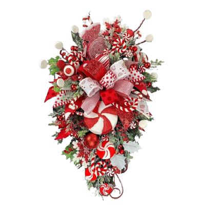 Materialien Weihnachtsdeko Geschenk für Freunde und Familie Weihnachtskränze für Haustür Heimdeko