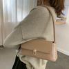 Women Underarm Commute Bag Trendy Retro Tote Bag Portable Casual PU Leather Solid Color Simple Handle Shoulder Bag Handbags