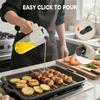 A25F-2-In-1 Oil For Cooking & Olive Oil Dispenser Bottle, 600Ml/21Oz Glass Oil Mister With Even & Adjustable Portion Control