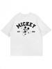 Disney Mickey Est 1928 Cartoon Print Short Sleeve Men's T-Shirt Men's Casual Summer Cotton Men's Clothing New In Tops Tracksuit
