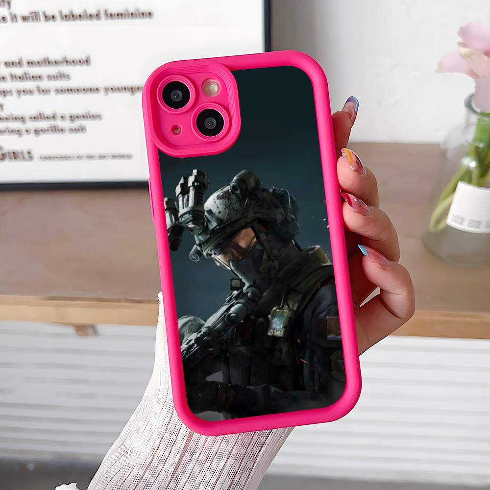 Game Delta Force Thicken TPU Mobile Phone Case for iPhone 17 16 15 14 13 12 11 Air Pro Max Plus Colorful Cover