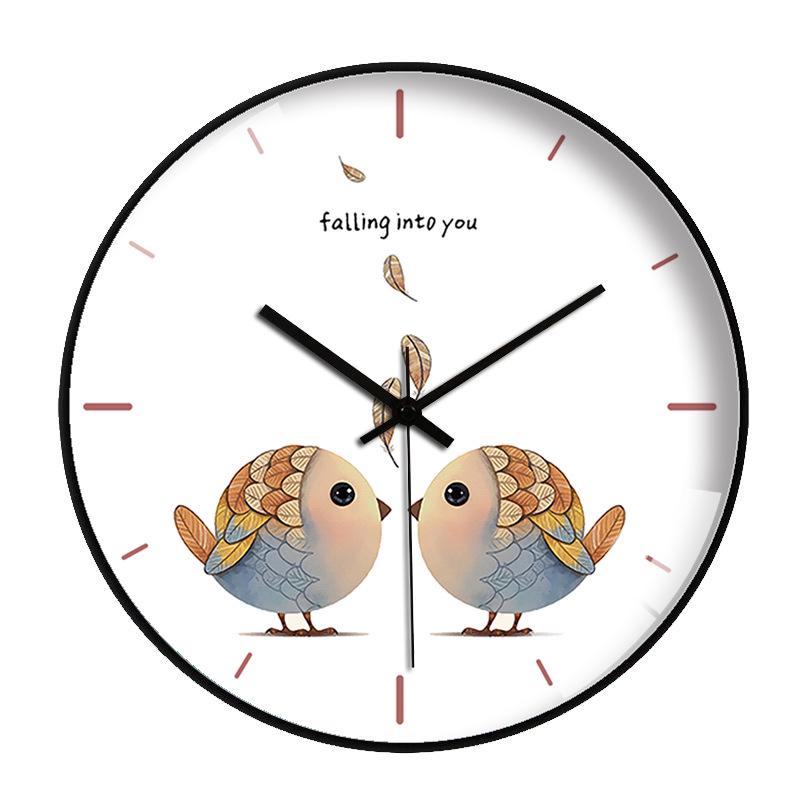 12-Inch Nordic Starry Sky Silent Wall Clock for Bedroom & Living Room
