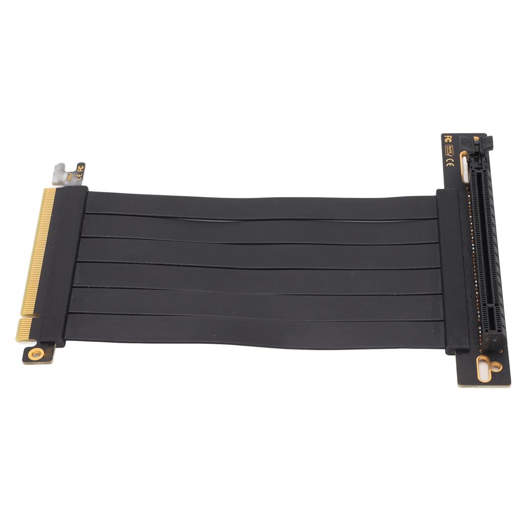 Graphics Card Extension Cable 15cm Good Stability Low Loss 128Gbps PCIE 3.0 X16 Extender Riser Cable