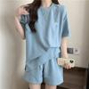 Sports Suit Shirt Shorts Suit Women's Summer Short-sleeved Two-piece Set