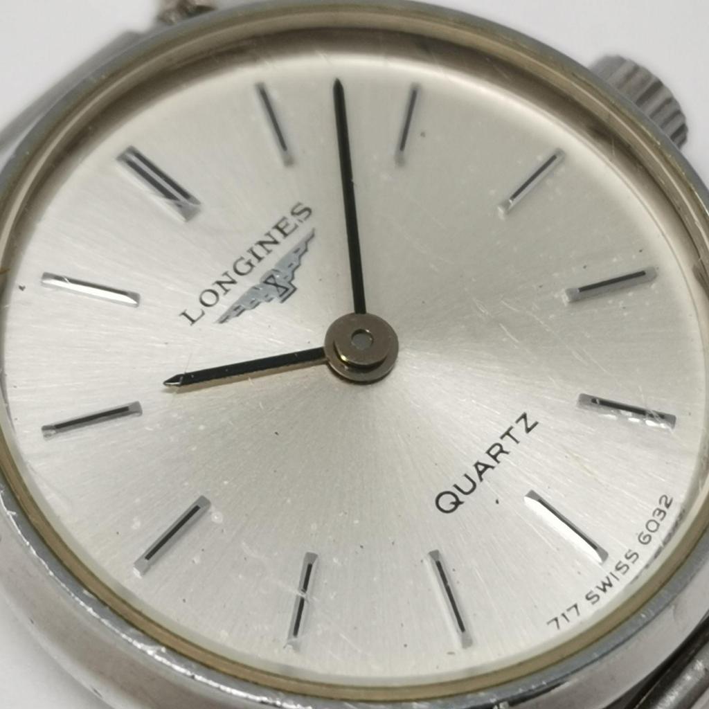 Used LONGINES Ladies Watch Vintage Silver Used Battery Out Management Number ARCAYKO533