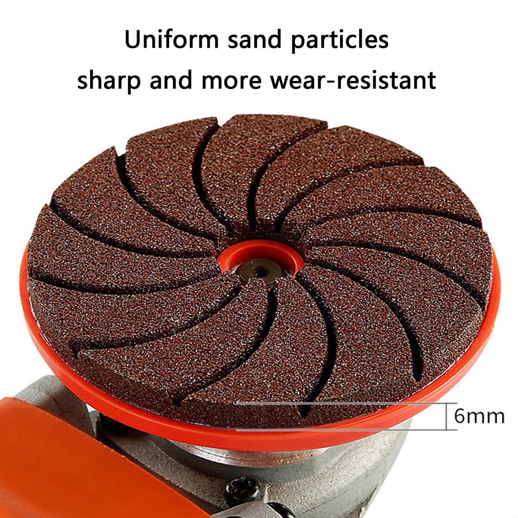 Carborundum Polishing Pad Round Carborundum Buffing Disc Wet Dry Granite Sanding Pad 50/100/200# For 100 Type Angle Grinder