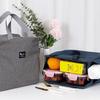 Sac à lunch isotherme grande capacité pour le bureau ou l'extérieur avec doublure épaisse en feuille d'aluminium