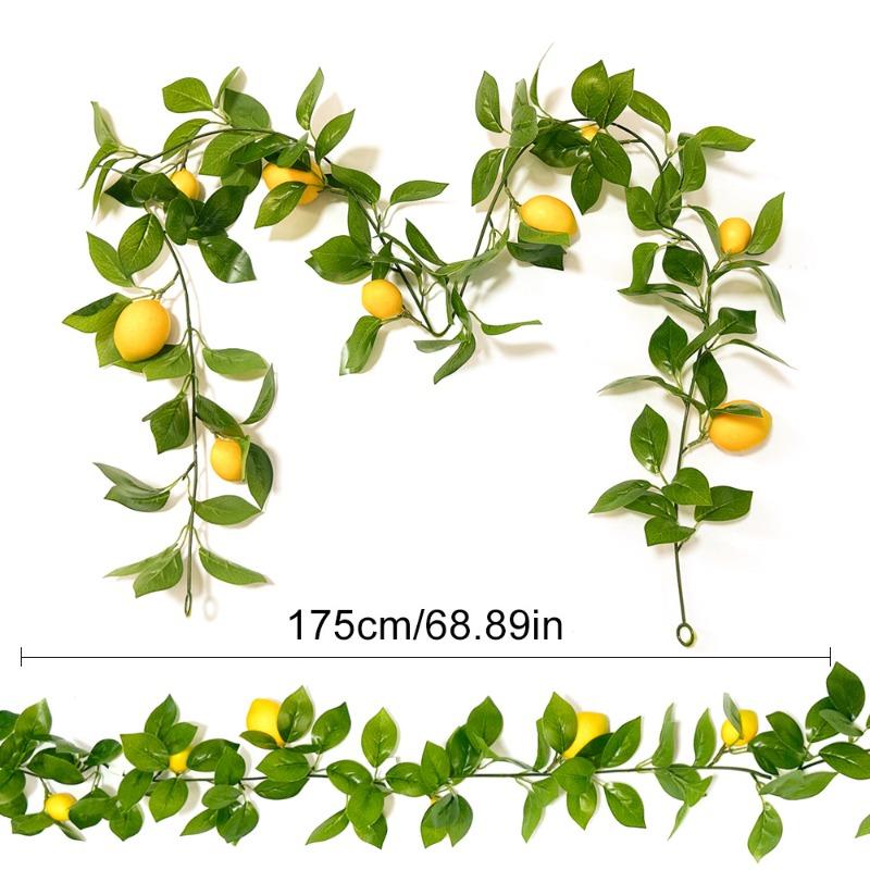 

Artificial Lemon Fruits Green Plants Vines Artificial Artificial Flowers Summer Home Dining Tables Outdoor Wedding Decorations 1pc
