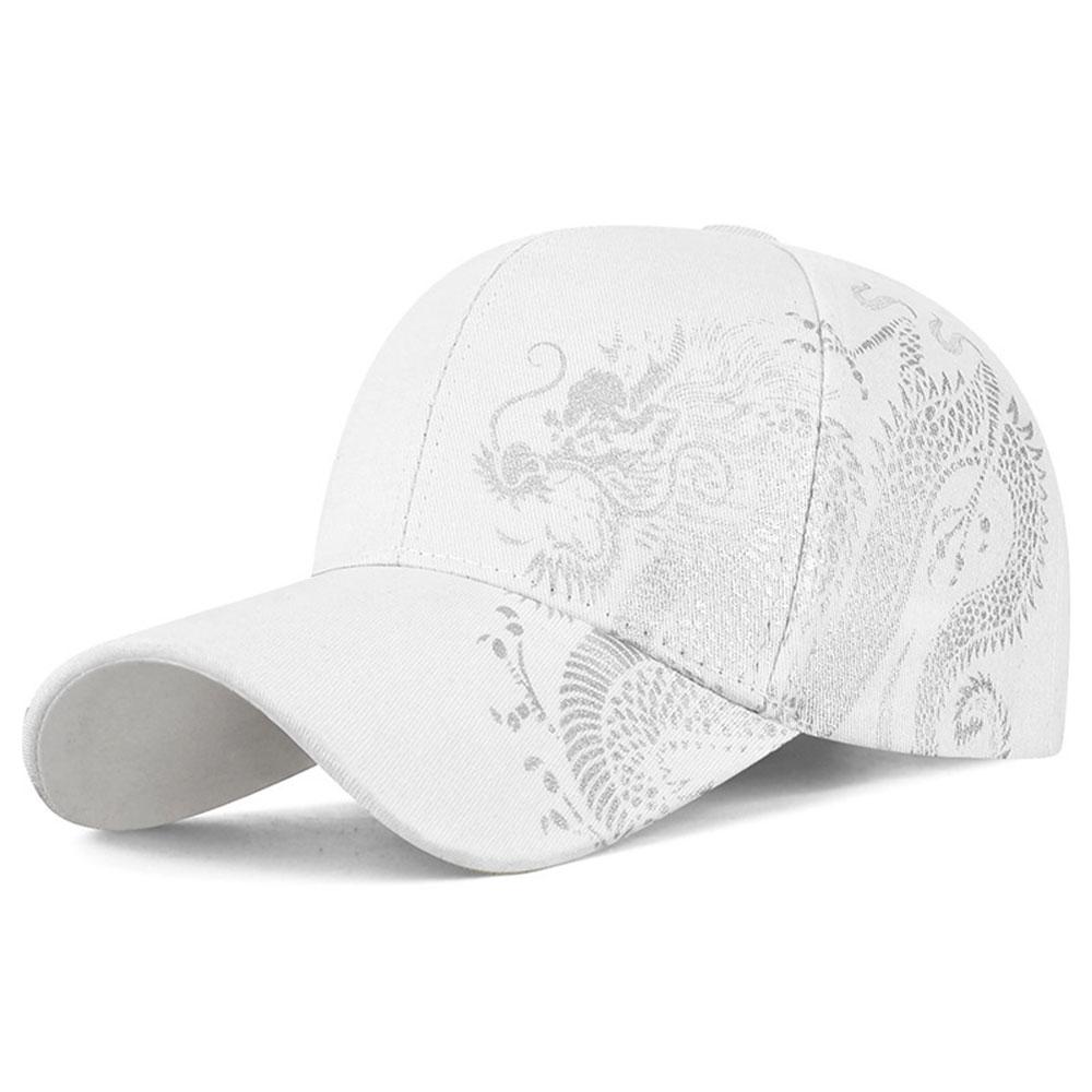 Printing Chinese Dragon Baseball Caps For Women Versatile Cotton Snapback Hat Outdoor Sun Protection Cap Adjustable Hip-Hop Hat
