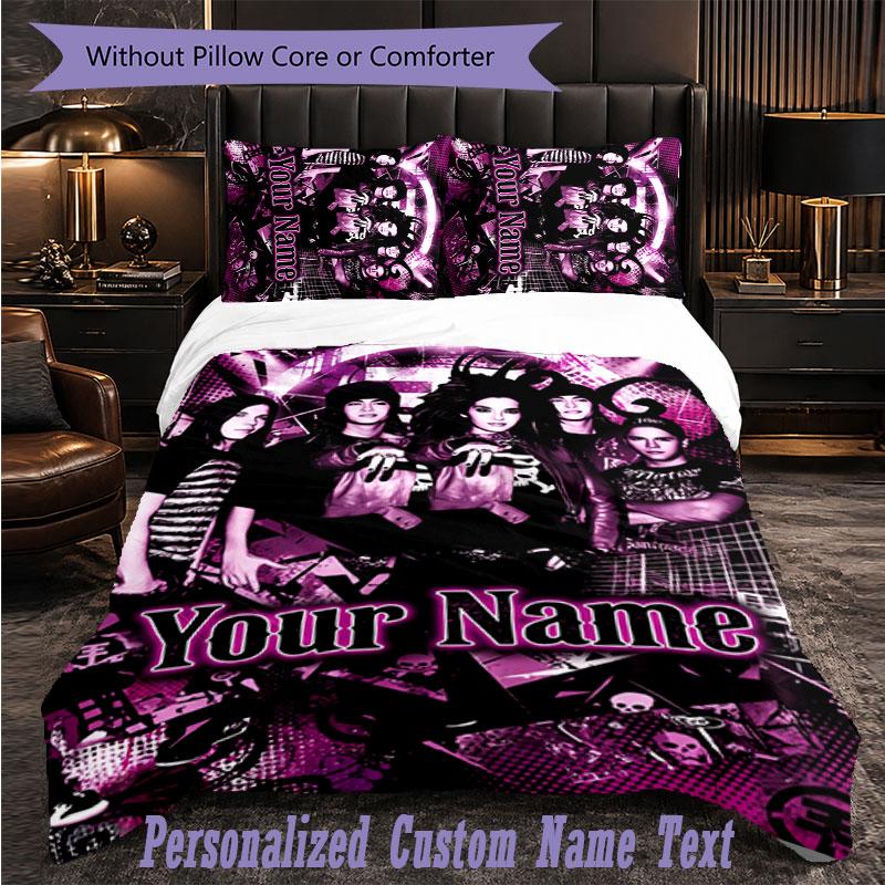 Personalized 3Pcs Bedding SetTokio Hotel Custom Text Duvet Cover Pillowcase Set Bedroom Gift