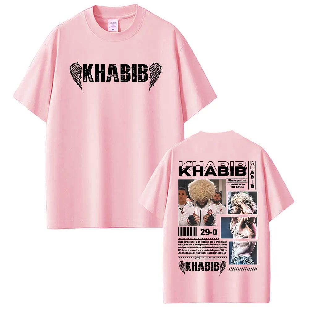 2026 Hot Sale Khabib Nurmagomedov Fighting Graphic T-shirts Men Women Clothing  Harajuku Retro Short Sleeve T Shirt Cotton Loose Oversized T-shirt Top