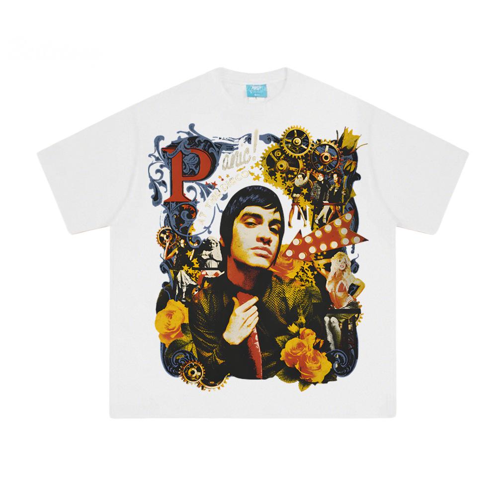 COLLAGE PHOTO TEE Panic! At The Disco 2025 Same As Official Website T Shirt Comfortable Cotton Hombre Clothing High Quality Tops