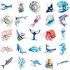 50Pcs Underwater World Graffiti Stickers Water Bottle Laptop Phone Bicycle Luggage Case Skateboard Children Adult Sticker