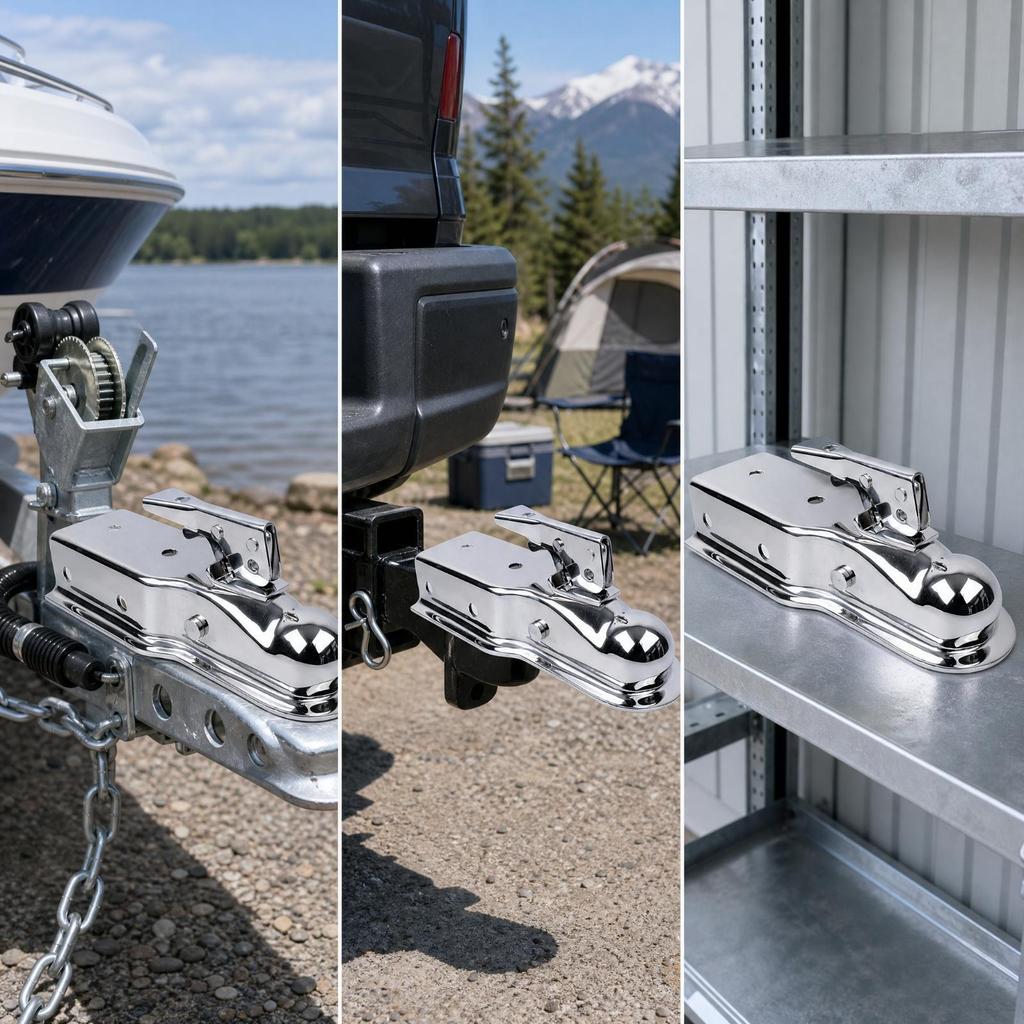 Trailer Coupler 316 Stainless Steel Locking Latch