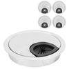 4pcs Zinc Alloy Cable Hole Cover 60mm Diameter Wire Cord Organizer Durable Desk Grommet  Office