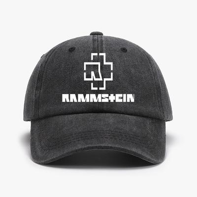 1 Stück 'NNM' Vintage Sportliche Unisex Baseballkappe - Atmungsaktiv Gewaschen, Verstellbarer Gebogener Schirm & Musterdruck für Outdoor