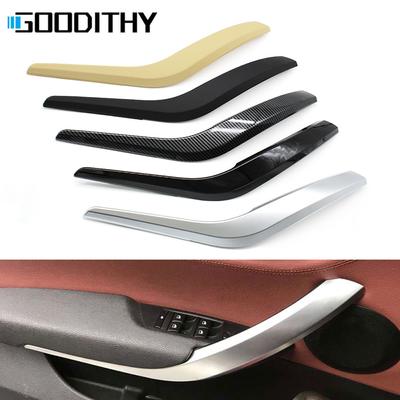 Car Interior Black Beige Silver Left Right Door Handle Panel Outer Cover Armrest Pull Trim Replacement For BMW X1 E84