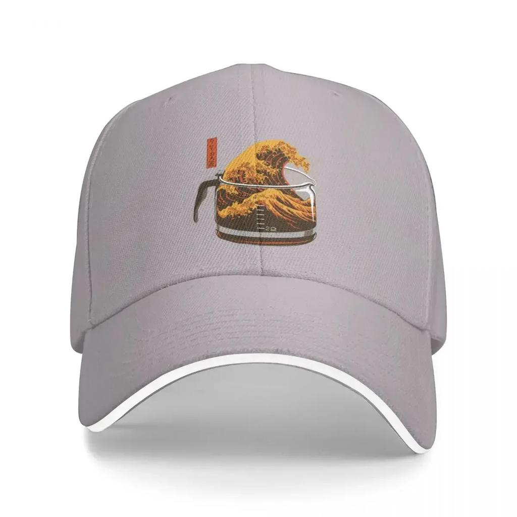 The Great Wave of Caffeine Baseball Cap Horse Hat Christmas Hat Caps Women Men's