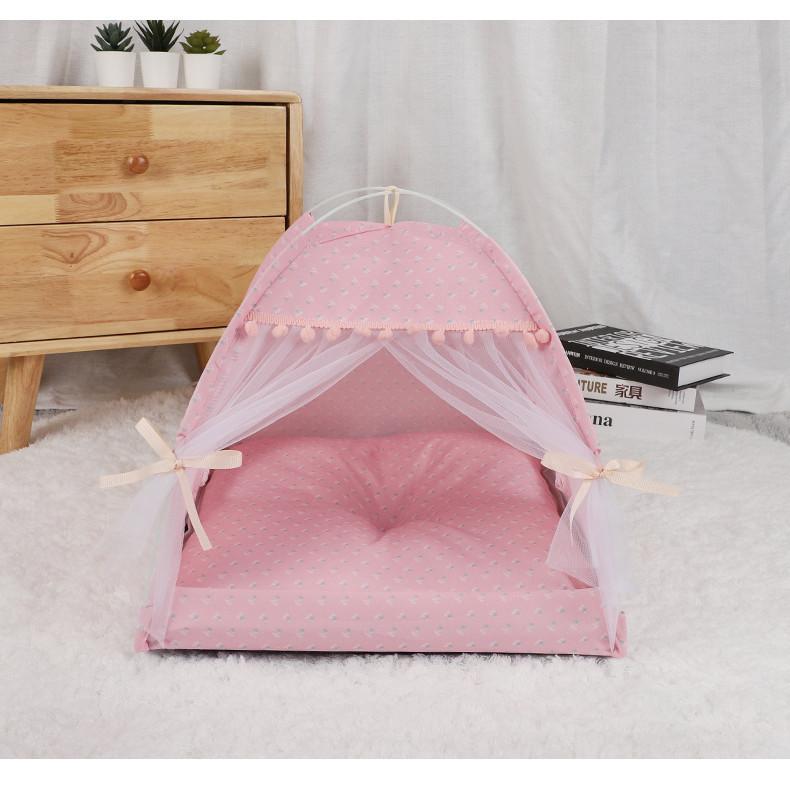 Gniazdo dla kota Gniazdo dla psa Letni półzamknięty domek Mata chłodząca Składany namiot dla zwierząt domowych na zewnątrz Materiały odporne na brud i wodę