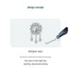 Avle Teardrop Zircon Tassel Beads: Original Shining S925 Sterling Silver for DIY Jewelry