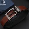 Classic Rotatable Pin Buckle Double Sided Reversible Belt Jeans Strap Designer Luxury Male  Genuine Leather  Belts for Men HQ117