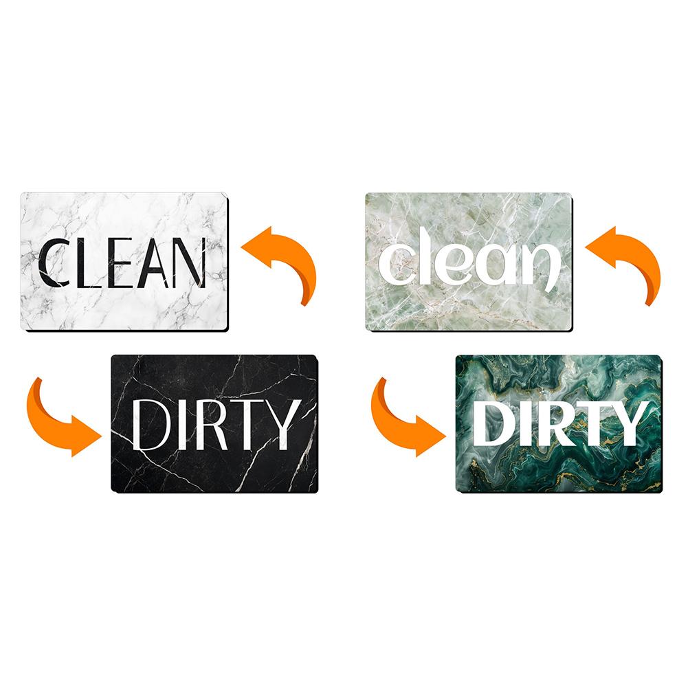 Kitchen Organization Dishwasher Magnet Child Friendly Decorative Magnet Minimalist Design Clean Dirty Sign Magnets