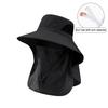 Summer Sun Hats Uv Protection Outdoor Hunting Fishing Cap For Men Women Hiking Camping Visor Bucket Hat Neck Flap Fisherman Hat