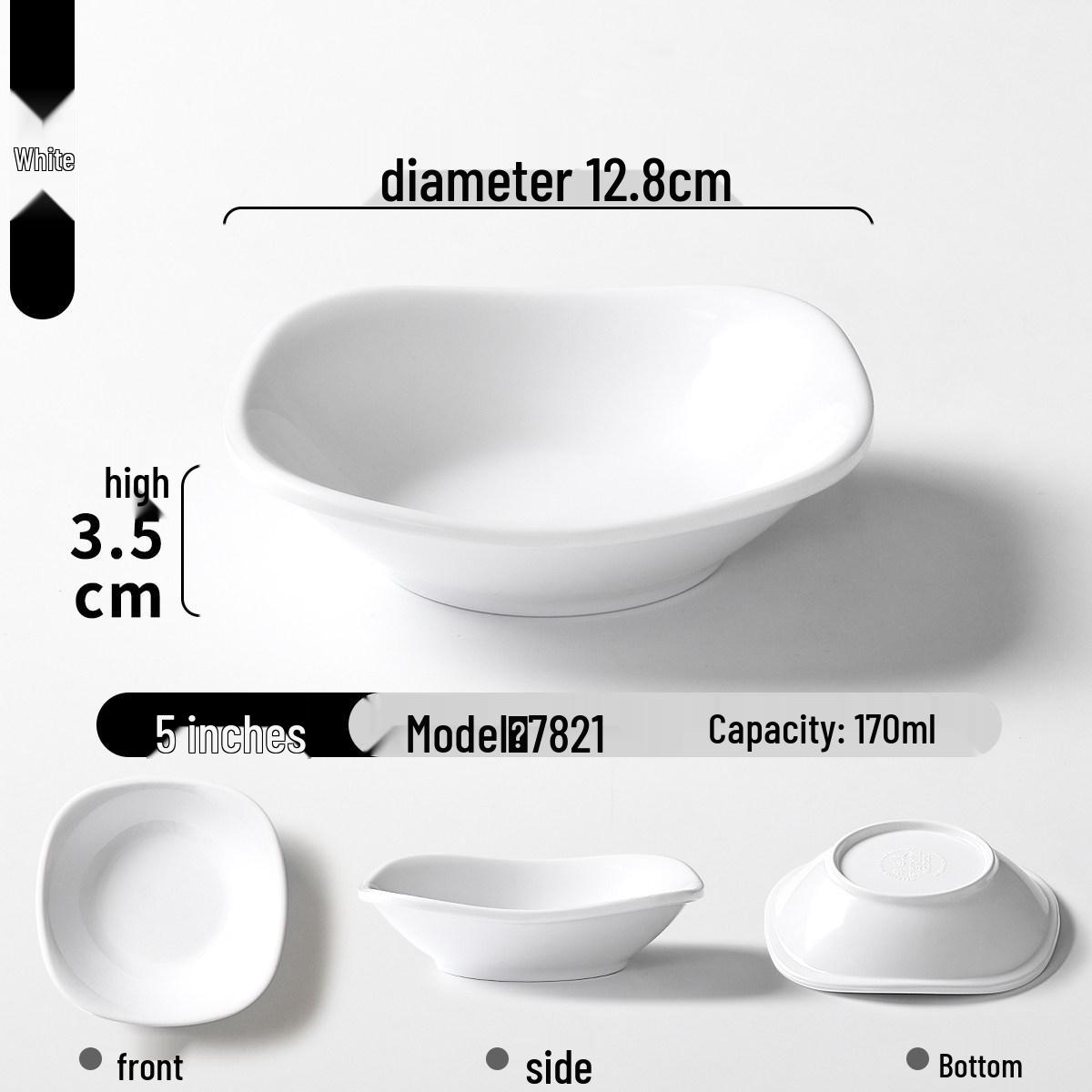 

Xiangyuanmei Non-slip Melamine Plate for Restaurants - Porcelain-Style Cold Dish & Snack Plate, Various Colors Available