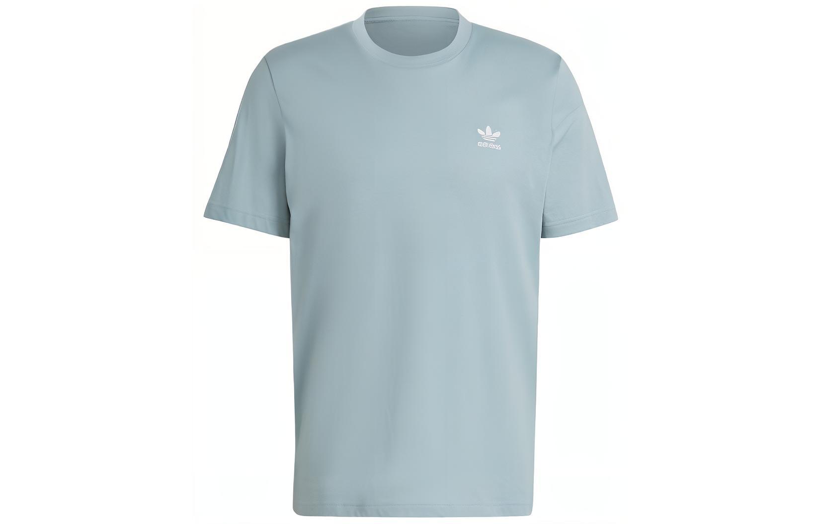 Adidas Originals T Shirts Men s Light Gray Crew Neck Moderate HE9435 L