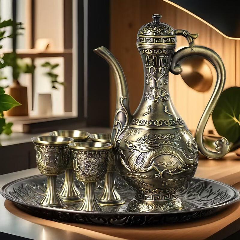 

LISM Dragon Phoenix Retro Wine Set